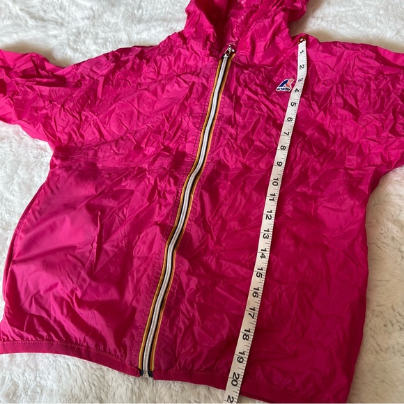 K Way Intense Pink Packable Windbreaker Size 10 - Picture 7 of 8